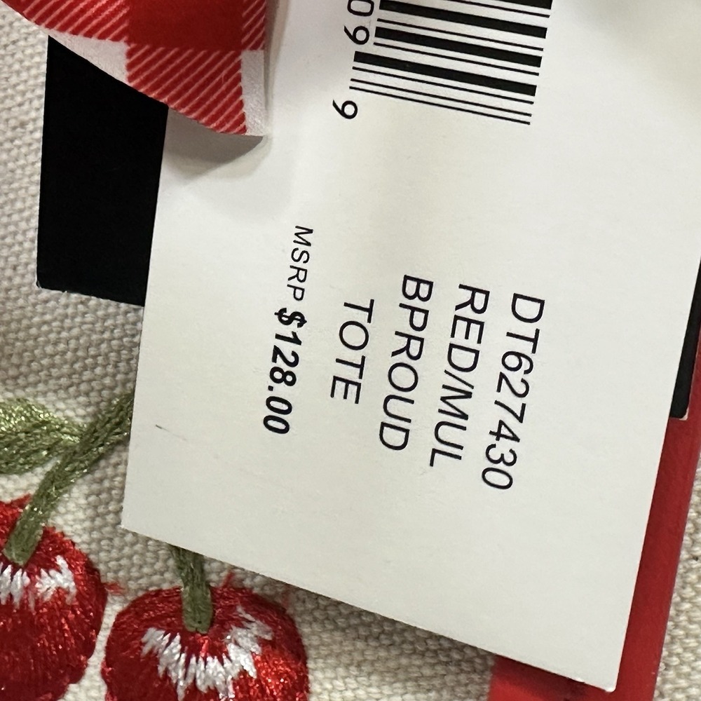 STEVE MADDEN BPROUD LARGE "CHERRIES" TOTE/SHOULDER BAG RED MULTI NWT - Picture 10 of 10